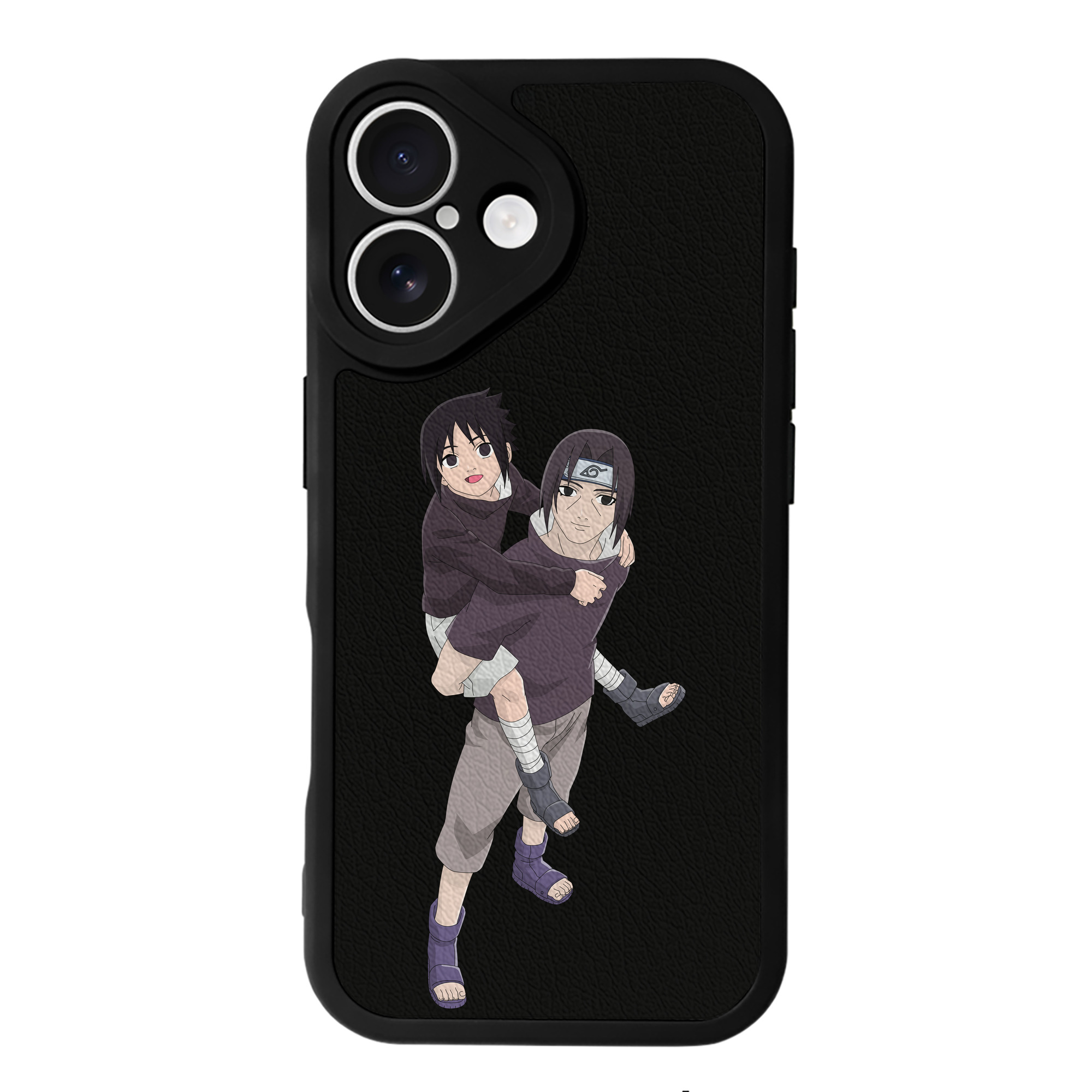 （画像用） NARUTO -ナルト- うちは イタチ Uchiha Itachi 【iPhone 16シリーズ対応】シリコンスマホケース（レザー調） 材質：シリコン
